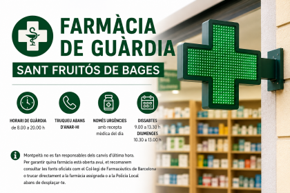 Farmacia de guardia sant fruitos de bages
